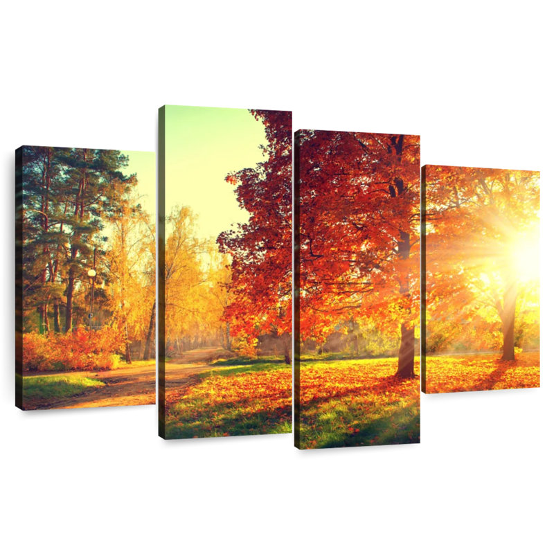 Coucher de soleil d'automne Alvord, H 32 po x l 52 po