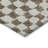 3' X 5' Brown And Ivory Geometric Washable Indoor Outdoor Area Rug
