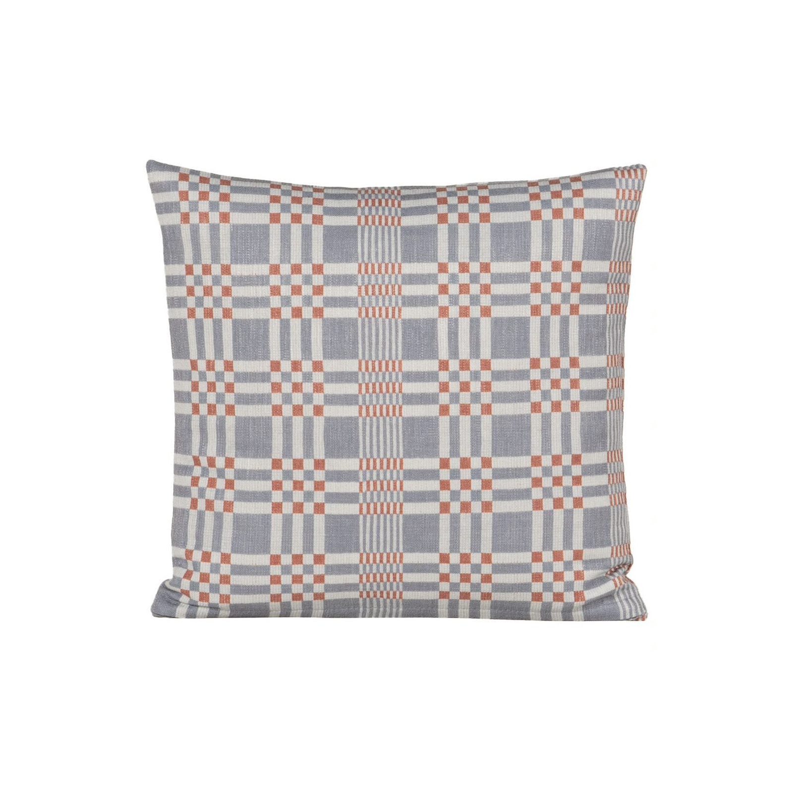 Modular Print Accent Pillow, Feather, Blue, Square 16"