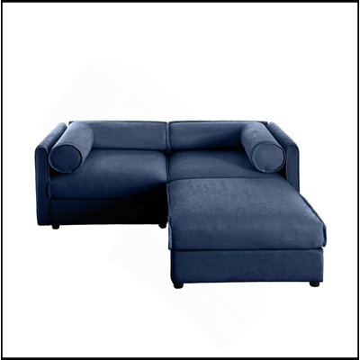 Élégant canapé 2 places en chenille verte avec siège de rangement repose-pieds, dossier cylindrique et accoudoirs, causeuse moderne en tissu avec espace de rangement caché