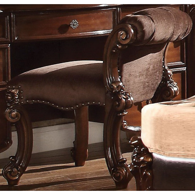 Tabouret de coiffeuse Amalburga, Cerisier