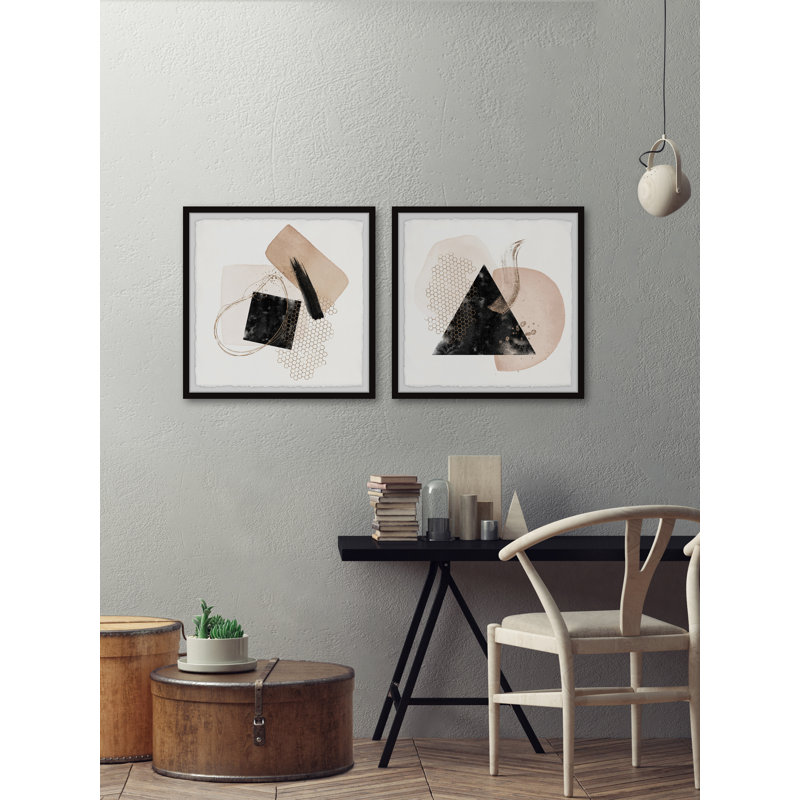 Mysteries Of The Pyramid by Marmont Hill - 2 Piece Single Picture Frame Painting Set, 30cm H x 30cm W x 3.81cm D