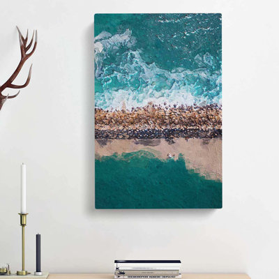 Dana Point Harbour & Beach In California by Louis Renard - Wrapped Canvas