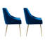Fauteuil en velours l 21,5 po Koblas-184706862