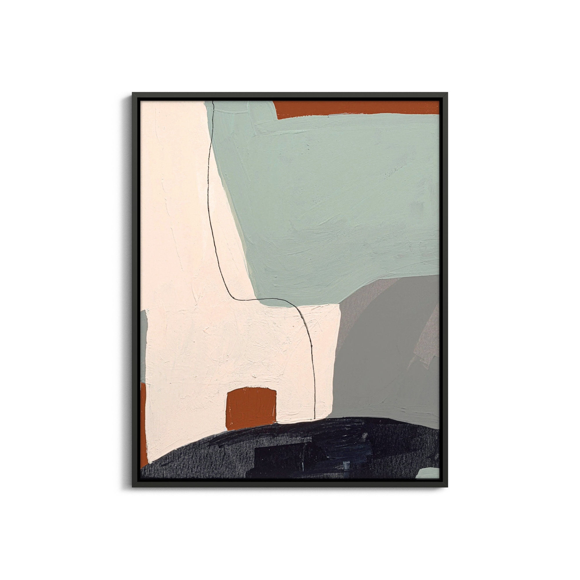 Dreamscape 3 by Andrea Stokes, 38" H x 30" W x 1.38" D, Black Framed