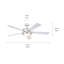 Ventilateur de plafond DEL standard à 5 pales de 56 po avec télécommande et ensemble d'éclairage inclus-1726528345