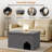 Storage Ottoman End of Bed Footstool Storage Toy Box Footrest Footstool Organizer with Cat Hole
