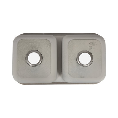 Évier de cuisine à double cuve encastrable avec accessoires L 20 po x l 32 po