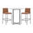 Misa Upholstered Counter Stool with Metal Frame-576239162-576239161