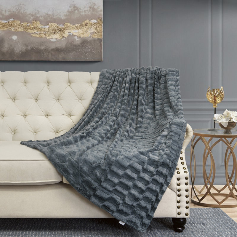 Throw Blanket, Pewter