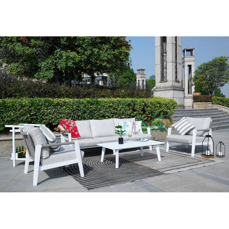 5 - Person Patio Conversation Set with Cushions