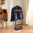 Walnut Freestanding Sturdy Base Wooden Suit Clothes Coat Stand With Drawer