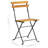 Folding Acacia Patio Dining Side Chair