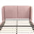 Henry Boucle Upholstered Platform Bed With Headboard & Wooden Slats-118692281-118692279