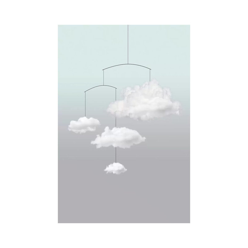 Cloud Mobile by Amy & Kurt Berlin - Wrapped Canvas Print, 20.32 cm H x 30.48 cm W