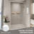 44-48 In. W X 72 In. H Double Sliding Shower Door, Semi-Frameless Bypass Bathroom Sliding Door With 1/4" (6Mm) Tempered Glass For Walk-In Shower-120984599