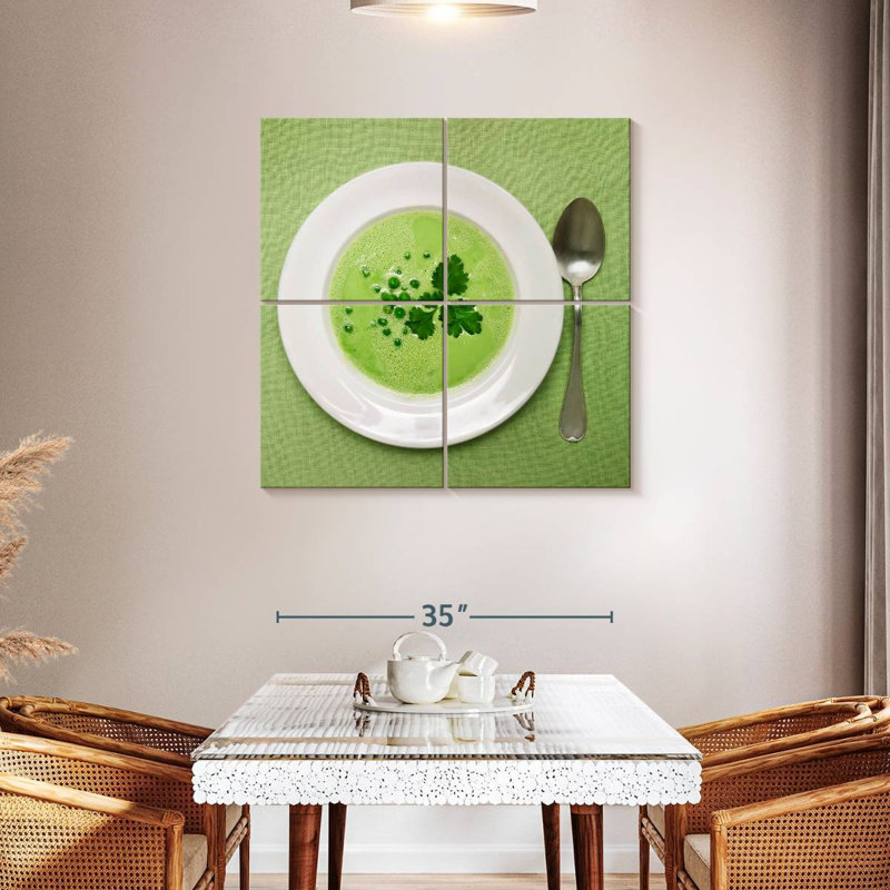 Soupe aux pois verts Yarlin, H 38 po x l 38 po