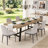 63-83" Extendable Dining Table for 6-8 People-1470127931