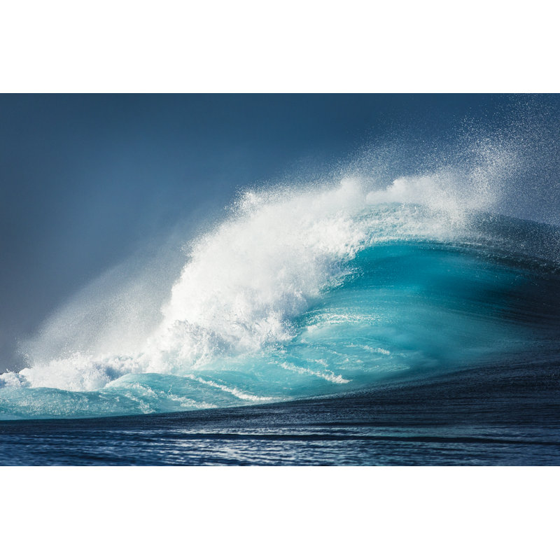 Powerful Blue Wave by Philip Thurston - Wrapped Canvas Print, 20cm H x 30cm W
