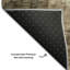 Tapis taupe 2 pi 6 po x 3 pi 10 po Cerrito Premium lavable à la machine-103963680