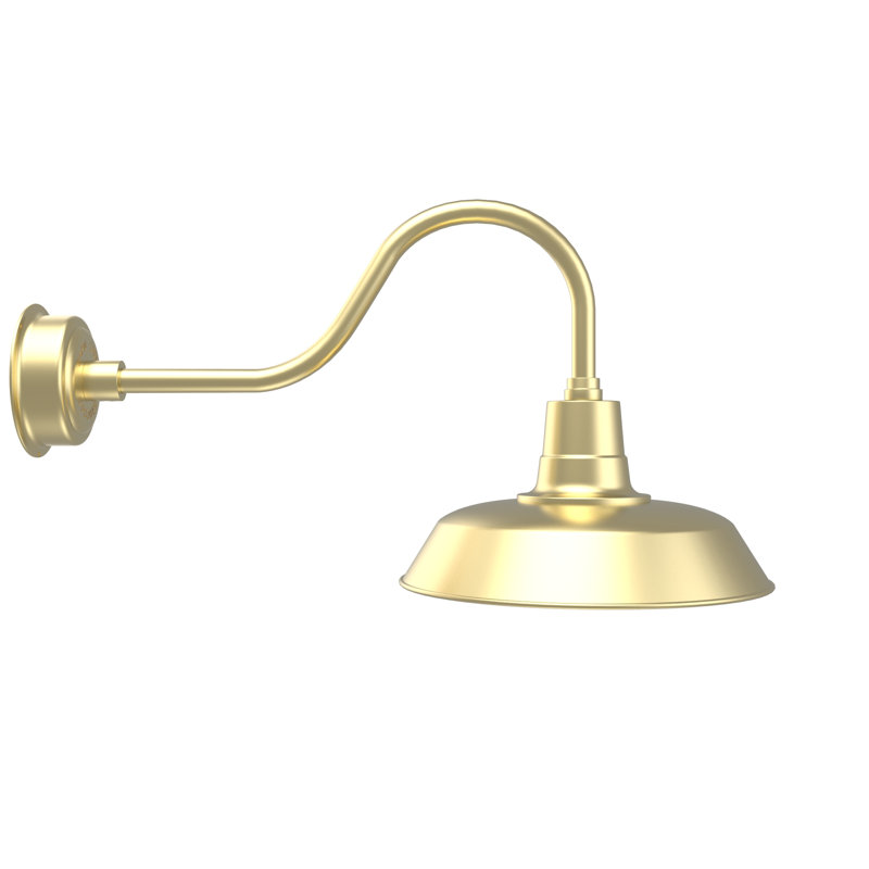 Luminaire de grange d’extérieur Haleigh, Cuivre uni, H 17,25 po x l 16 po x P 31,75 po