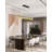 1-Light Black Stainless Steel LED Chandelier With Brass Copper