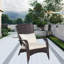 Chaise de patio avec coussins (coussin)-315297735