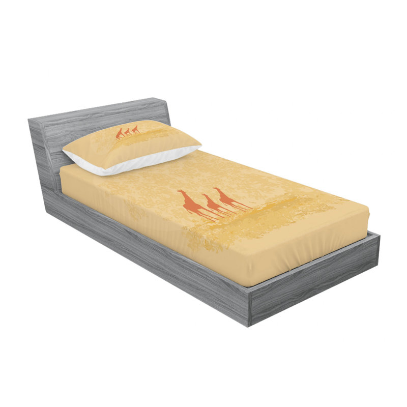 Microfiber Sheet Set, Twin Sheet Set with Fitted Sheet