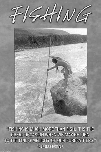 Fishing par wilbur pierce-impression de publicités, H 66 po x l 44 po