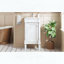 Meuble de salle de bain de style français avec lavabo en céramique, tablette réglable et charnières à fermeture douce, blanc-2024271254-2024271255