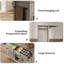 Chariot mobile pour îlot de cuisine avec rallonge rabattable. Armoire de rangement roulante avec tiroirs. Support à épices et porte-serviettes.  Chariot de cuisine en bois sur roulettes pour petite cuisine. Salle à manger. Gris-1189896348