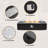 Rectangular Black Terrazzo Fireplace