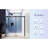 62" - 66" W x 75” H Frameless Single Sliding Glass Shower Doors | 3/8” (10mm) Thickened Clear Tempered Glass | Leak-Proof | Durable Stainless-Steel Hardware | Adjustment Uneven Walls-100703700