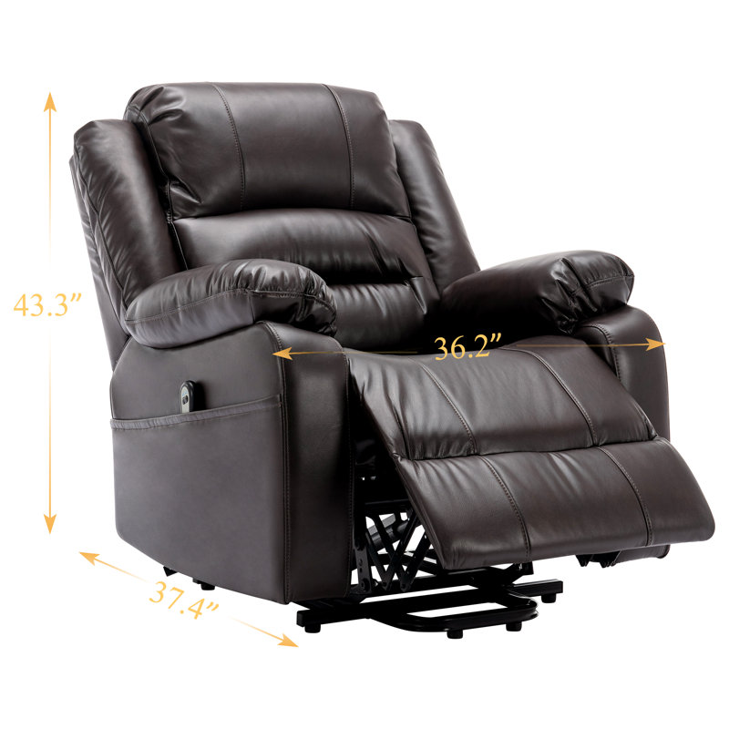 Fauteuil inclinable Agnethe, Brun