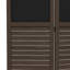 4 clôtures d'intimité, hauteur 67 po, brun noyer avec tableau noir pour écran de chambre pliable, 4, 5,5 pi