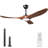 Solid Wood Ceiling Fan With Light