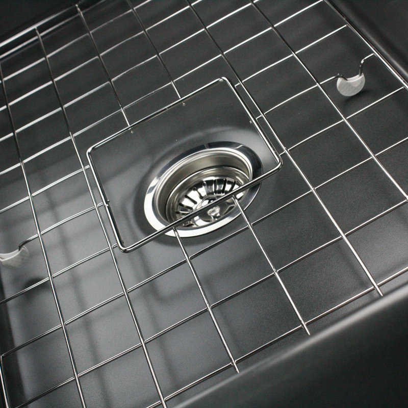 Cape 33.25'' L Double Basin Kitchen Sink, Bluff Gray