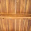Table de salle à manger en bois d'acacia naturel pour des réunions spacieuses