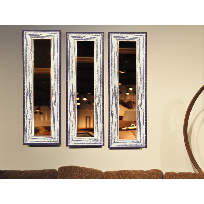 Letson Wood Flat Wall Mirror, 29.5" H x 11.5" W