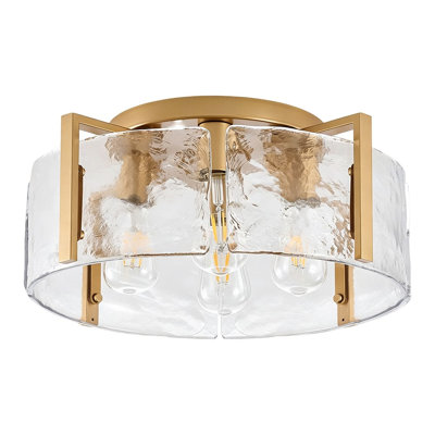 Plafonnier semi-encastré moderne 4 lumières, luminaire d'intérieur pour vestibule, cuisine, chambre à coucher, salle de bain et couloir
