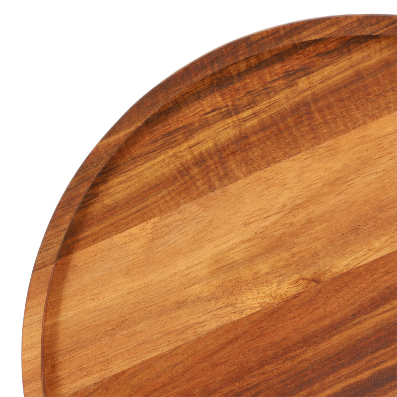  Plateau paresseux en bois d'acacia, H 1,5 po x L 12 po x l 12 po