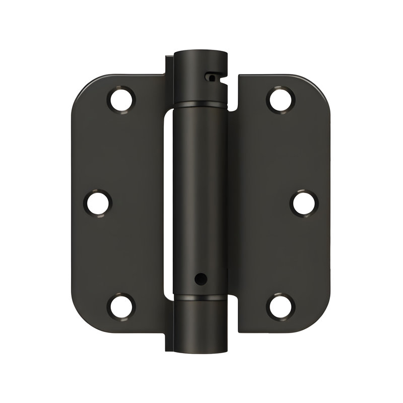 Charnière à ressort en peinture noire Deltana DSH35R41B 3-1 / 2 "x 3-1 / 2" x 1/4 "