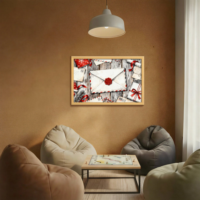 Cadeaux d'hiver sceau de cire rouge