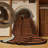 Machine Washable Horizontal Stripes Brown Area Rug-728438313