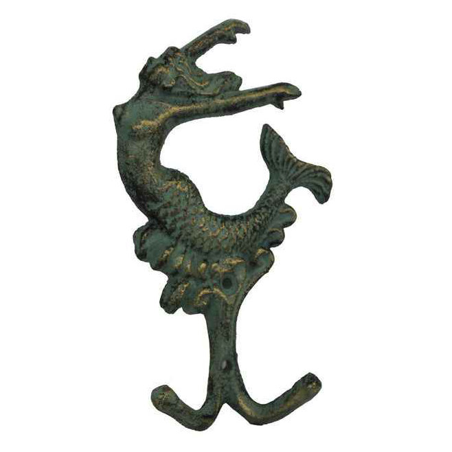 Crochet mural sirène Pfarr, Bronze antique