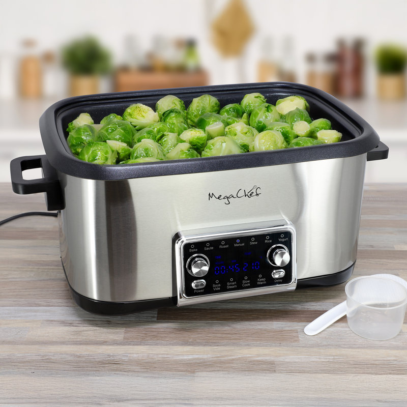 MegaChef 8 Quart 12-in-1 Deluxe Multi Cooker with Sous Vide and Multi ...