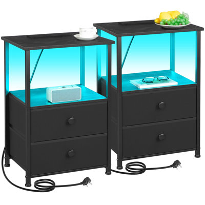 39 cm W Bedside Table