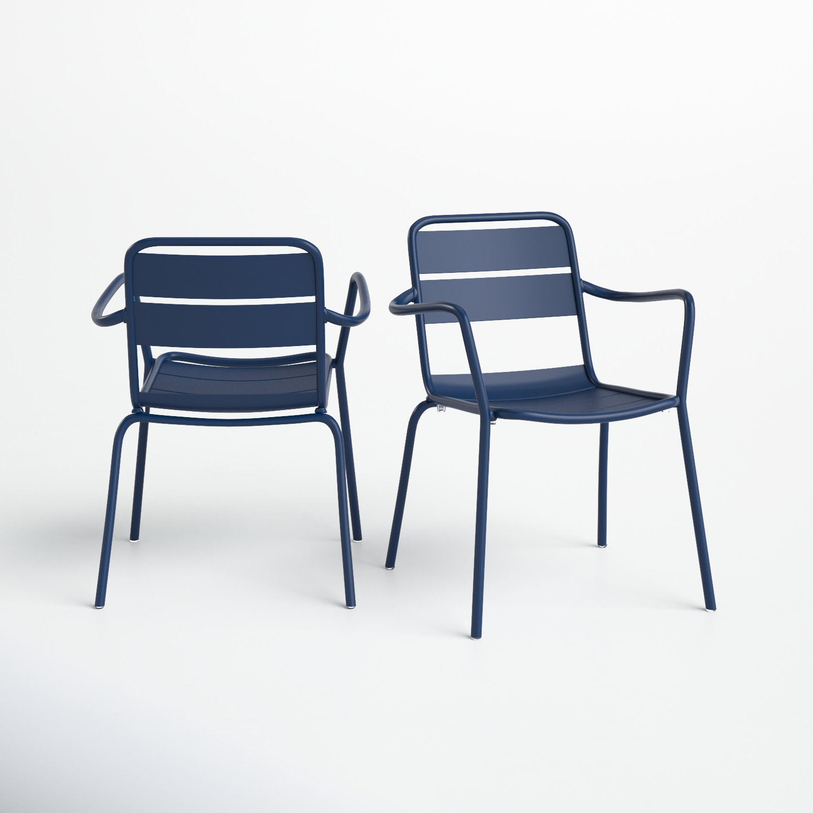 Kapri Stackable Patio Armchair, Prussian, 2