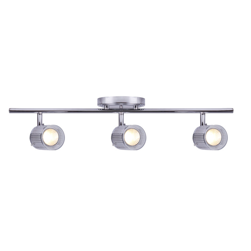 Keimaya 22.5'' 3 -Light Fixed Track Track Kit with Dimmable and Adjustable Head
