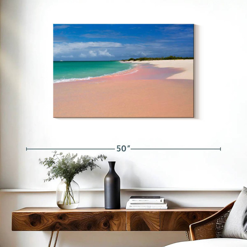 Plage de sable rose Gillard, H 24 po x l 36 po